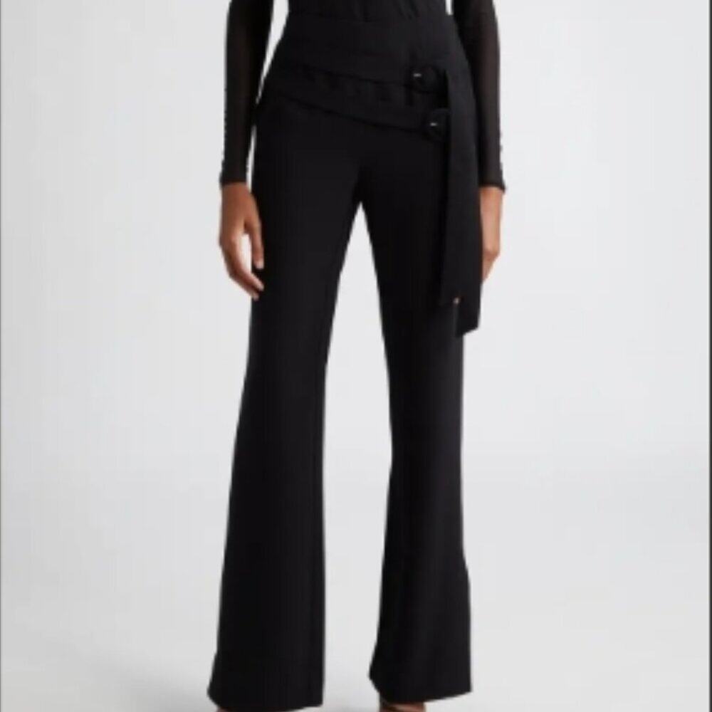 Cinq à Sept Hadlee Belted Wide Leg Pants